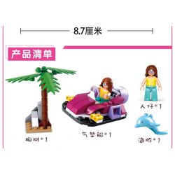 SLUBAN M38 non  4 LOẠI PHƯƠNG TIỆN bộ đồ chơi xếp lắp ráp ghép mô hình Girl's Dream Giấc Mơ Con Gái 283 khối