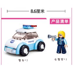 SLUBAN M38 non  4 LOẠI PHƯƠNG TIỆN bộ đồ chơi xếp lắp ráp ghép mô hình Girl's Dream Giấc Mơ Con Gái 283 khối