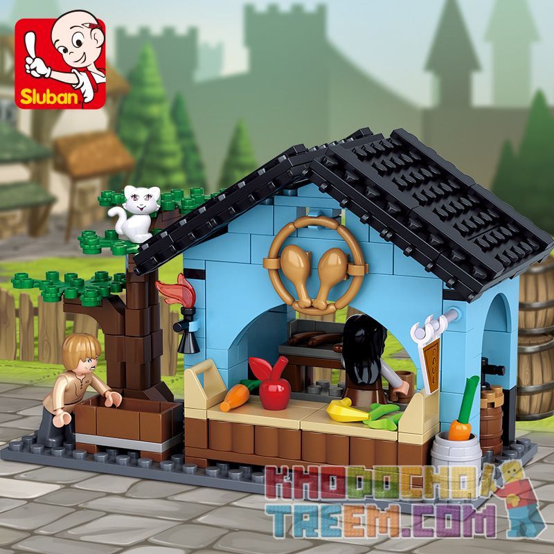 SLUBAN M38-B0612 B0612 0612 M38B0612 38-B0612 non  CỬA HÀNG NGUYÊN LIỆU TƯƠI bộ đồ chơi xếp lắp ráp ghép mô hình Legend Warriors Chiến Binh Huyền Thoại 206 khối