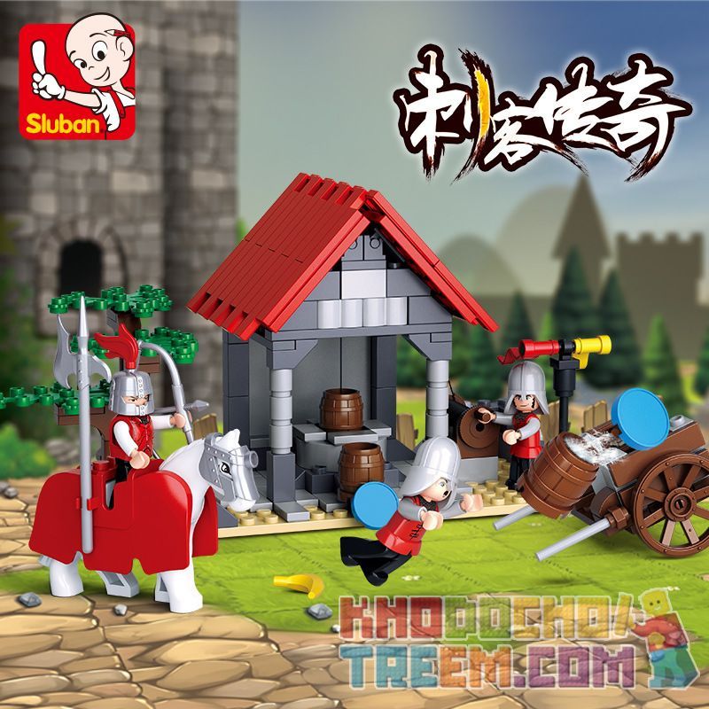 SLUBAN M38-B0613 B0613 0613 M38B0613 38-B0613 non  TRẠM CẤP NƯỚC bộ đồ chơi xếp lắp ráp ghép mô hình Legend Warriors Chiến Binh Huyền Thoại 237 khối
