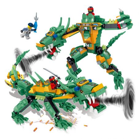 LELE 31084 non  PHANTOM NINJA DEMON SHADOW DRAGON TRANSFORMATION MECH bộ đồ chơi xếp lắp ráp ghép mô hình The  Ninjago Movie THE LELE NINJA MOVIE Ninja Lốc Xoáy 248 khối
