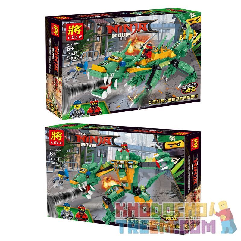 LELE 31084 non  PHANTOM NINJA DEMON SHADOW DRAGON TRANSFORMATION MECH bộ đồ chơi xếp lắp ráp ghép mô hình The  Ninjago Movie THE LELE NINJA MOVIE Ninja Lốc Xoáy 248 khối