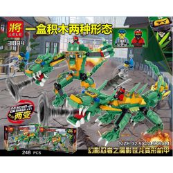 LELE 31084 non  PHANTOM NINJA DEMON SHADOW DRAGON TRANSFORMATION MECH bộ đồ chơi xếp lắp ráp ghép mô hình The  Ninjago Movie THE LELE NINJA MOVIE Ninja Lốc Xoáy 248 khối