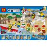 LELE 28001 non  DREAM CITY PARADISE BEACH MINIFIGURE BỘ 8 bộ đồ chơi xếp lắp ráp ghép mô hình Thành Phố