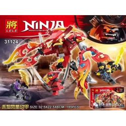 LELE 31124 non  RAIBEI PHOENIX. bộ đồ chơi xếp lắp ráp ghép mô hình The  Ninjago Movie NINJA MASTERS OF SPINJITZ Ninja Lốc Xoáy 185 khối