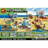 LELE 33142 non  TRẠI HẢI TẶC 4 bộ đồ chơi xếp lắp ráp ghép mô hình Minecraft MY WORLD Game Xây Dựng 268 khối
