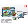 SHENG YUAN SY SD9507 9507 non  GYROPLANE SĂN LÙNG TỘI PHẠM bộ đồ chơi xếp lắp ráp ghép mô hình Future Police Cảnh Sát Tương Lai 208 khối