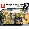SEMBO 11612 non  PHÁO ĐÀI bộ đồ chơi xếp lắp ráp ghép mô hình Black Gold Cuộc Chiến Vàng Đen 93 khối