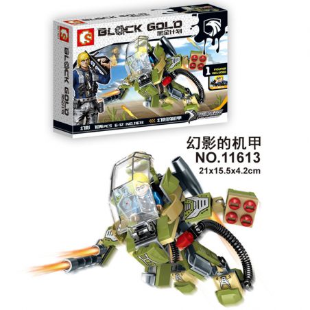 SEMBO 11613 non  MA bộ đồ chơi xếp lắp ráp ghép mô hình Black Gold Cuộc Chiến Vàng Đen 104 khối