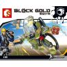 SEMBO 11613 non  MA bộ đồ chơi xếp lắp ráp ghép mô hình Black Gold Cuộc Chiến Vàng Đen 104 khối