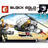 SEMBO 11615 non  MÁY BAY TRỰC THĂNG bộ đồ chơi xếp lắp ráp ghép mô hình Black Gold Cuộc Chiến Vàng Đen 84 khối