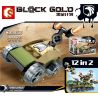SEMBO 11501 11502 11503 11504 11505 11506 11507 11508 11509 11510 11511 11512 non  SỰ KẾT HỢP CỦA UAV 12 TRONG DỰ ÁN VÀNG ĐEN bộ đồ chơi xếp lắp ráp ghép mô hình Black Gold Cuộc Chiến Vàng Đen 206 khối