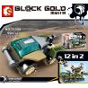 SEMBO 11501 11502 11503 11504 11505 11506 11507 11508 11509 11510 11511 11512 non  SỰ KẾT HỢP CỦA UAV 12 TRONG DỰ ÁN VÀNG ĐEN bộ đồ chơi xếp lắp ráp ghép mô hình Black Gold Cuộc Chiến Vàng Đen 206 khối