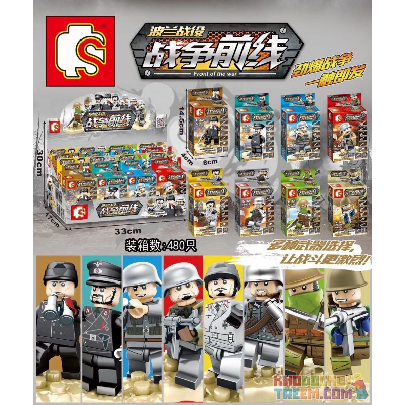 SHENG YUAN SY 12572 12573 12574 12575 12576 12577 12578 12579 non  TIỀN TUYẾN CỦA CHIẾN TRANH TRẬN BA LAN 8 NHÂN VẬT NHỎ bộ đồ chơi xếp lắp ráp ghép mô hình Military Army FRONT OF THE WAR Quân Sự Bộ Đội 109 khối