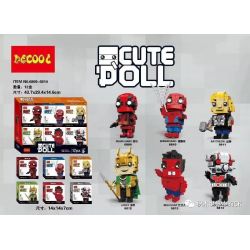 JISI 6809 6810 6811 6812 6813 6814 non  CUTE DOLL 6 MẪU bộ đồ chơi xếp lắp ráp ghép mô hình Super Heroes Siêu Nhân Anh Hùng