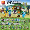 LELE 33133 non  MINIFIGURES 8 KIỂU TRONG 1 bộ đồ chơi xếp lắp ráp ghép mô hình Minecraft MY WORLD 8IN1 Game Xây Dựng 286 khối