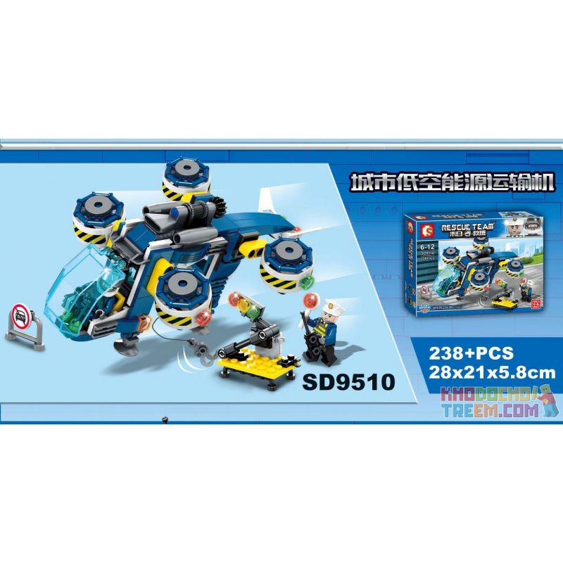 SHENG YUAN SY SD9512 9512 non  MÁY BAY TRỰC THĂNG NẠP XI LANH LÀM MÁT NÚI LỬA bộ đồ chơi xếp lắp ráp ghép mô hình Rescue Team Đội Cứu Hộ 235 khối