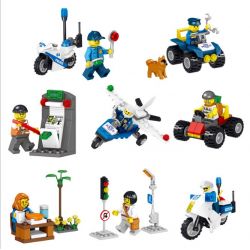 LELE 28002 non  8 XE CẤU HÌNH NHỎ bộ đồ chơi xếp lắp ráp ghép mô hình City Thành Phố