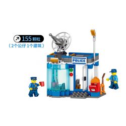 LELE 28005-1 28005-2 28005 non  CẢNH SÁT LY KỲ VÀ TRẬN ĐỊA BẮT CƯỚP HỆ THỐNG CHỐNG TÊN LỬA PHÒNG KHÔNG RADAR 2 LOẠI bộ đồ chơi xếp lắp ráp ghép mô hình City Thành Phố 216 khối