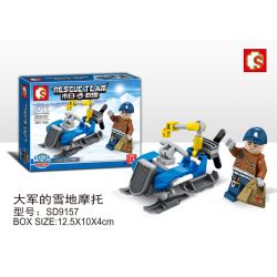 SEMBO SD9157 9157 non  ĐỘI QUÂN XE TRƯỢT TUYẾT bộ đồ chơi xếp lắp ráp ghép mô hình Rescue Team Đội Cứu Hộ 38 khối