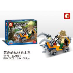 SEMBO SD9161 9161 non  YINGJIE’S JUNGLE TROLLEY GIẢI CỨU NGÀY TẬN THẾ bộ đồ chơi xếp lắp ráp ghép mô hình Rescue Team Đội Cứu Hộ 43 khối