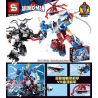 SHENG YUAN SY SY1274 1274 non  NGƯỜI NHỆN SIÊU ĐẲNG VS VENOM MECH bộ đồ chơi xếp lắp ráp ghép mô hình Super Heroes HEROES ASSEMBLE Siêu Nhân Anh Hùng 658 khối