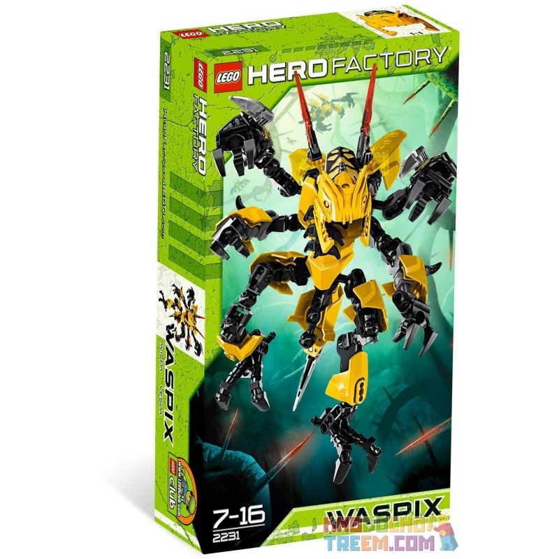 NOT  WASPIX 2231 JISI 9701 xếp lắp ráp ghép mô hình WASPIX ONG BẮP CÀY NHÀ MÁY ANH HÙNG QUÁI VẬT ĐỈNH ĐỘC Hero Factory Nhà Máy Sản Xuất Anh Hùng 48 khối