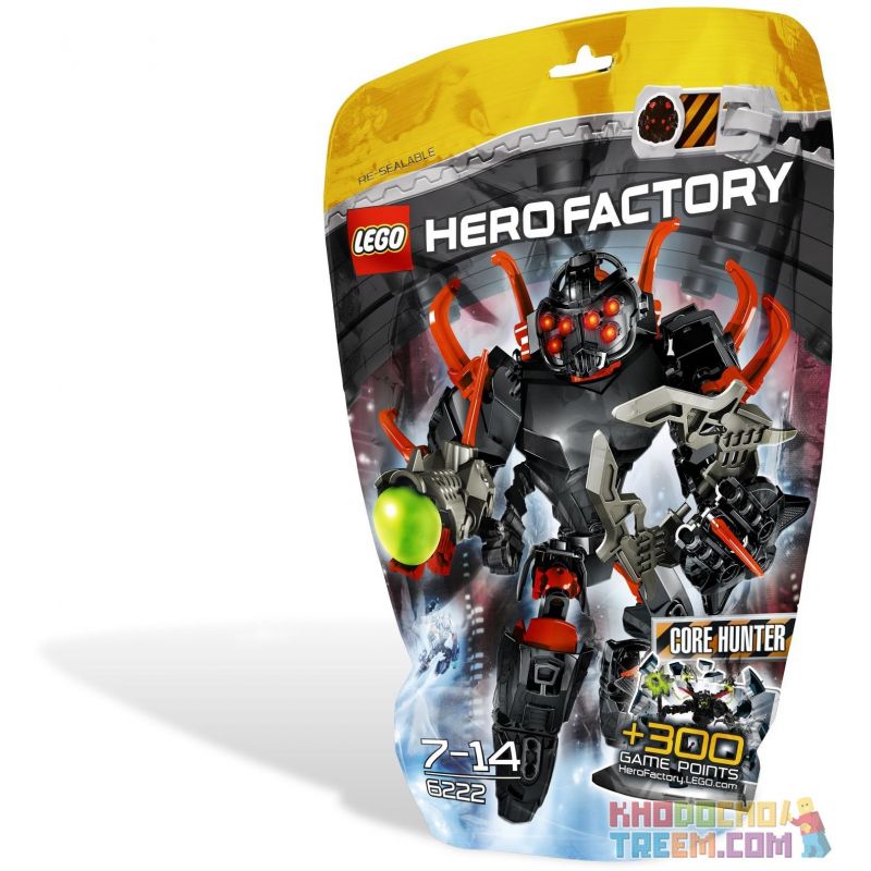 NOT  CORE HUNTER 6222 JISI 10101 BELA 10113 xếp lắp ráp ghép mô hình NGƯỜI SĂN CỐT LÕI THỢ Hero Factory Nhà Máy Sản Xuất Anh Hùng 51 khối