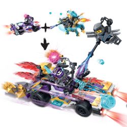 LELE 31114-1 31114-2 31114 non  MAGIC CHARIOT 2IN1 DIVINE OCHER MECH TAN bộ đồ chơi xếp lắp ráp ghép mô hình The  Ninjago Movie PHANTOM CHARIOT Ninja Lốc Xoáy 236 khối