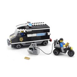 NOT  ARMOURED CAR ACTION 7033 Enlighten 127 Qman 127 xếp lắp ráp ghép mô hình HÀNH ĐỘNG TRÊN Ô TÔ BỌC THÉP XE World City Thành Phố Thế Giới 181 khối