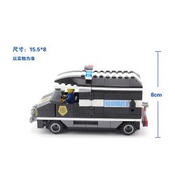 NOT  ARMOURED CAR ACTION 7033 Enlighten 127 Qman 127 xếp lắp ráp ghép mô hình HÀNH ĐỘNG TRÊN Ô TÔ BỌC THÉP XE World City Thành Phố Thế Giới 181 khối