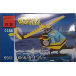 NOT  MOUNTAIN RESCUE 6487 Enlighten 0386 Qman 0386 xếp lắp ráp ghép mô hình CỨU HỘ NÚI Town Thị Trấn 68 khối