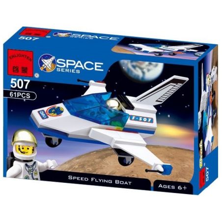 NOT  SPACE PORT JET 6465 Enlighten 507 Qman 507 xếp lắp ráp ghép mô hình MÁY BAY PHẢN LỰC CẢNG VŨ TRỤ KHÔNG GIAN Town Thị Trấn 66 khối