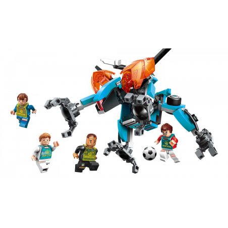 Enlighten 3002 Qman 3002 non  XÉ BỎ HÀNG PHÒNG THỦ bộ đồ chơi xếp lắp ráp ghép mô hình Transformers SUPER SOCCER Robot Đại Chiến Người Máy Biến Hình 155 khối
