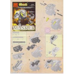 NOT  KOHRAK 8565 Enlighten 238 Qman 238 xếp lắp ráp ghép mô hình KOHRAK SINH HỌC Bionicle Anh Hùng Toa 41 khối