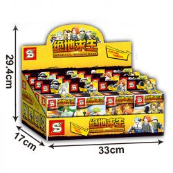 SHENG YUAN SY SY697 non  NHÂN VẬT NHỎ CỦA PLAYERUNKNOWN'S BATTLEGROUNDS 8 bộ đồ chơi xếp lắp ráp ghép mô hình Pubg Battlegrounds Bắn Súng 185 khối