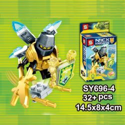 SHENG YUAN SY SY694 non  NHÂN VẬT NHỎ TRONG FUTURE KNIGHTS 8 bộ đồ chơi xếp lắp ráp ghép mô hình Nexo Knights Hiệp Sỹ Nexo 209 khối