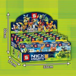 SHENG YUAN SY SY694 non  NHÂN VẬT NHỎ TRONG FUTURE KNIGHTS 8 bộ đồ chơi xếp lắp ráp ghép mô hình Nexo Knights Hiệp Sỹ Nexo 209 khối