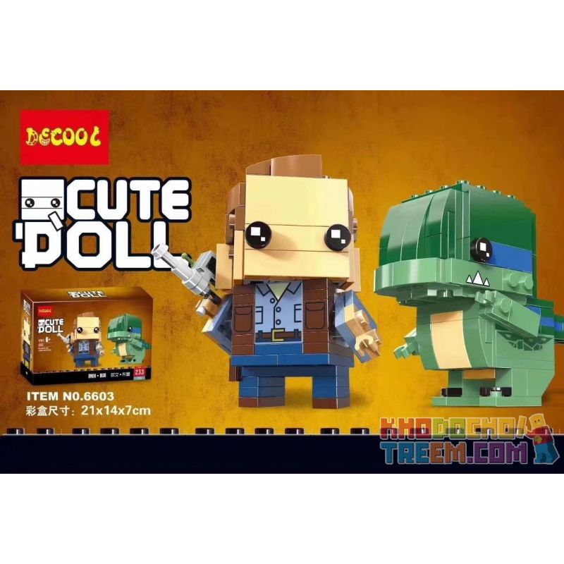 NOT  OWEN & BLUE 41614 JISI 6603 xếp lắp ráp ghép mô hình OWEN & BLUE XANH BRICKHEAD VÀ Brickheadz Nhân Vật Đầu To 234 khối