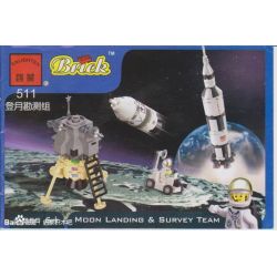 NOT  SATURN V MOON MISSION 7468 Enlighten 511 Qman 511 xếp lắp ráp ghép mô hình SỨ MỆNH MẶT TRĂNG SATURN V CỦA SAO THỔ Discovery Khám Phá 178 khối