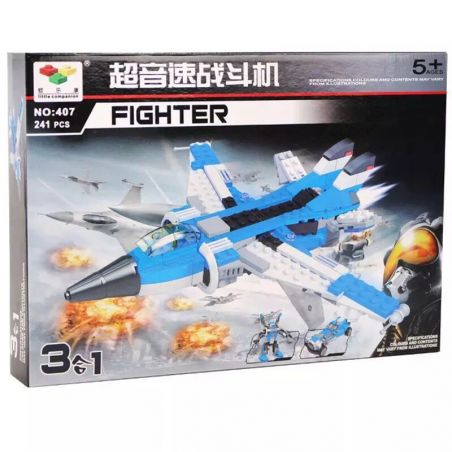 NOT  THUNDER WINGS 31008 LITTLE COMPANION 407 xếp lắp ráp ghép mô hình ĐÔI CÁNH SẤM SÉT Creator Sáng Tạo 235 khối