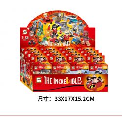 SHENG YUAN SY 1089 non  8 NHÂN VẬT NHỎ bộ đồ chơi xếp lắp ráp ghép mô hình The Incredibles 2 Gia Đình Siêu Nhân 198 khối