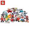 SHENG YUAN SY 1089 non  8 NHÂN VẬT NHỎ bộ đồ chơi xếp lắp ráp ghép mô hình The Incredibles 2 Gia Đình Siêu Nhân 198 khối