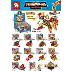 SEMBO 1074 non  MONKEY KING 10 KẾT HỢP bộ đồ chơi xếp lắp ráp ghép mô hình King Of Glory Hegemony Game Liên Quân 160 khối