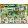 LELE 33176 non  MINIFIGURE CẢNH 8 KẾT HỢP bộ đồ chơi xếp lắp ráp ghép mô hình Minecraft MY WORLD Game Xây Dựng