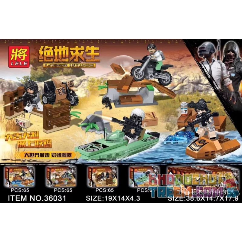 LELE 36031 non  4 XE CẤU HÌNH NHỎ bộ đồ chơi xếp lắp ráp ghép mô hình Collectable Minifigures Búp Bê Sưu Tầm 256 khối