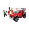 Enlighten 2801 Qman 2801 non  XE CỨU HỎA bộ đồ chơi xếp lắp ráp ghép mô hình Fire Rescure FIRERESCUE 105 khối