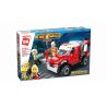 Enlighten 2801 Qman 2801 non  XE CỨU HỎA bộ đồ chơi xếp lắp ráp ghép mô hình Fire Rescure FIRERESCUE 105 khối