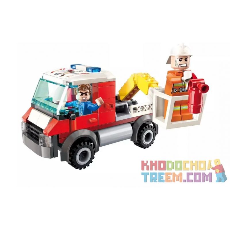 Enlighten 2802 Qman 2802 non  ĐỘI CỨU HỎA ĐƯỢC ĐIỀU ĐỘNG bộ đồ chơi xếp lắp ráp ghép mô hình Fire Rescure FIRERESCUE 112 khối