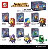 SHENG YUAN SY 6499F 6499A 6499B 6499C 6499D 6499E non  PHIÊN BẢN MINIONS CỦA CÁC MÔ HÌNH AVENGERS 6 bộ đồ chơi xếp lắp ráp ghép mô hình Super Heroes HEROES ASSEMBLE Siêu Nhân Anh Hùng